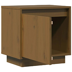 Avis vidaXL Tables de chevet 2pcs Marron miel 40x30x40cm Bois de pin solide