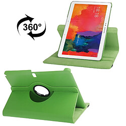 Wewoo Housse Étui vert pour Samsung Galaxy Tab Pro 10.1 / T520 360 degrés Rotatif Litchi Texture en cuir avec support d'affichage 2-angle