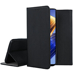 Htdmobiles Housse pour Xiaomi Poco F4 GT 5G - etui coque pochette portefeuille + film ecran - NOIR MAGNET