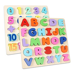 Acheter Universal Tableau de puzzle en bois jouet alphabet couleur 3D jouet éducatif précoce