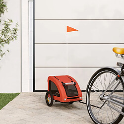 vidaXL Remorque de vélo pour animaux de compagnie orange