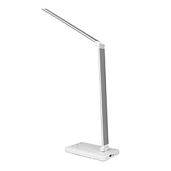 Lampe De Table De Bureau LED Chargeur De Téléphone Sans Fil Argent-5 Vitesses