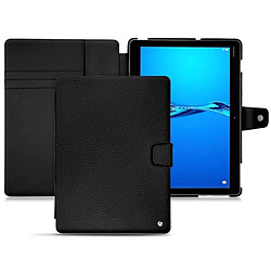 Housse cuir Huawei MediaPad M3 Lite 10 - Rabat portefeuille - Ebène ( Noir / Black ) - NOREVE