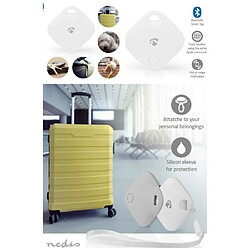 NEDIS Tracker Bluetooth GPS Type AirTags Pack de 1 Dispositif de Recherche de Clé, Téléphone Portable, Alarme Porte-Clés Anti-Perte Blueto