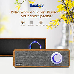 Universal Smalody Nouveau modèle privé portable en bois rétro Bluetooth Home Mini sans fil Audio