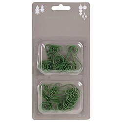 Crochets verts en métal pour suspendre des boules, lot de 40 pcs.