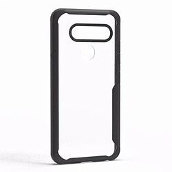 Wewoo Coque Housse de protection antichoc transparente pour PC + TPU pour LG V40 ThinQ (noire)