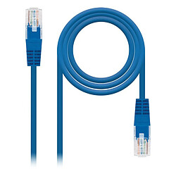 Câble Réseau Rigide FTP 5ème Catégorie NANOCABLE 10.20.0101-BL Bleu 1 m RJ45