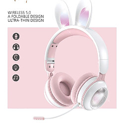 Avis Yonis Casque Audio Sans Fil Oreilles De Lapin Vert