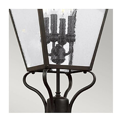 Elstead Lighting Lampadaire extérieur Galena Verre ensemencé,acier inoxydable,fonte d'aluminium Martre pas cher