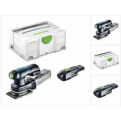 Festool RTSC 400 18V Ponceuse vibrante hybride sans fil ou secteur avec boîtier Systainer + Adaptateur secteur ACA 220-240/18V Ergo