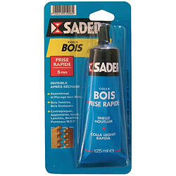 SADER - Colle à bois prise rapide - tube 125 ml