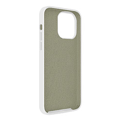 Coque pour iPhone 14 Pro Hybride Semi-rigide Fine Intérieur Doux Moxie blanc