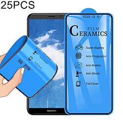 Wewoo Film de verre trempé de céramique à pleine couverture25 PCS 2.5Dpour Huawei Mate 10 Lite