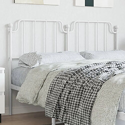 Maison Chic Tête de lit moderne pour chambre - Décoration de lit métal blanc 160 cm -MN60457