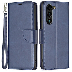 Etui en PU fermoir magnétique avec support pour votre Samsung Galaxy S23 Plus - bleu