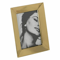 BigBuy Home Cadre photo Doré Acier inoxydable Verre 19 x 24 cm