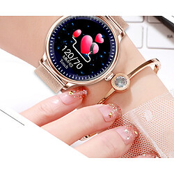 NY12 1,08 pouce Écran haute définition Smart Watch Light and Thin Machine Body et Mind Trear Alarm Bracelet imperméable-or