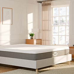 Morphea France Matelas Latex 120x190x25cm GAIA - 2 faces d'accueil Latex100% Naturel et Mousse - mi-ferme - Morphea