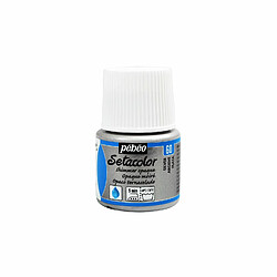 Pebeo Peinture textile Setacolor opaque effet métallique - Argenté - 45 ml