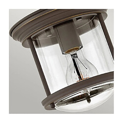 Elstead Lighting Plafonnier Salle de bains Hinkley Verre transparent,acier Verre transparent, bronze huilé