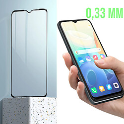 Avizar Verre Trempé pour Vivo Y16 et Y02s Dureté 9H Protection Totale contour noir pas cher