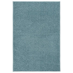 vidaXL Tapis à poils courts 160x230 cm Bleu