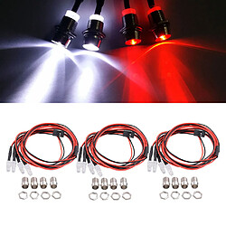 Phares Pour 1/5 1/8 1/10 1/12 1/16 RC Car Truck 12 LED Light Kit DIY Accs