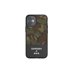 Superdry Coque pour Apple iPhone 12 Mini Collection Canvas en TPU Camouflage