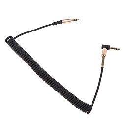 3,5 mm m à m câble de câble en forme de l prise audio jack à angle droit noir pas cher