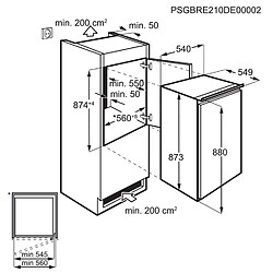 Avis Réfrigérateur 1 porte intégrable à glissière 142l - LRB2AE88S - ELECTROLUX