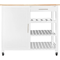 Atmosphera, Createur D'Interieur Desserte de cuisine Claude - 100 x H. 87,5 cm - Blanc