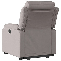 Acheter vidaXL Fauteuil inclinable taupe tissu