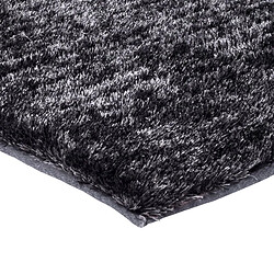 Thedecofactory VIKING - Tapis à poils longs effet soyeux anthracite 120x170