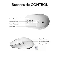 Souris Subblim SUBMO-EDCUR02 Blanc (1 Unité)