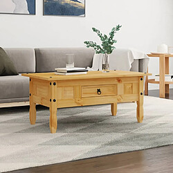 Maison Chic Table basse,Table Console Table d'appoint, Table pour salon Pin mexicain Gamme Corona 100 x 55 x 45 cm -MN91799