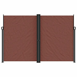 Avis Maison Chic Auvent latéral rétractable de balcon | Store extérieur | Auvent solaire Marron 220x1000 cm -GKD27036