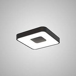 Inspired Coin Plafonnier Carré 56W LED Avec Télécommande 2700K-5000K, 2500lm, Noir, 3 ans de Garantie