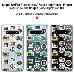 Avis Caseink Coque arrière Samsung Galaxy S10 (6.1 ) Gel HD [ Nouvelle Collection - Souple - Antichoc - Imprimé en France] Vintage Stickers