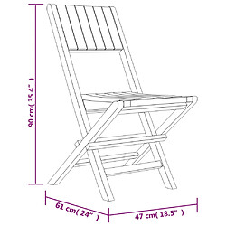 vidaXL Ensemble à manger de jardin 5 pcs Bois de teck massif pas cher