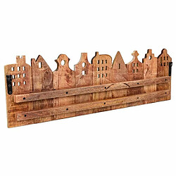 Acheter Portemanteau Alexandra House Living Fer Bois de manguier Maisons 10 x 25 x 81 cm