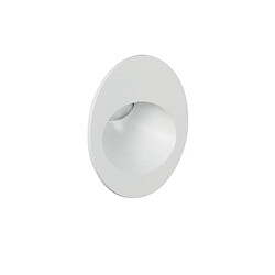 Avis Ledkia Balise Extérieure Murale LED Encastrable 3W Ronde Coney Blanche Blanc chaud 2700K