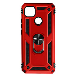 Avizar Coque Xiaomi Redmi 10A et 9C Hybride Bague de maintien Support Vidéo rouge