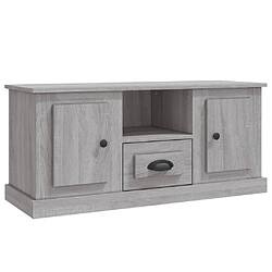 Maison Chic Meuble TV scandinave gris - Banc TV pour salon Sonoma 100x35,5x45 cm bois d'ingénierie -MN71799