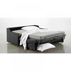 Acheter Inside 75 Canapé lit 3 places LUNA convertible EXPRESS 140cm polyuréthane gris graphite matelas 16 cm