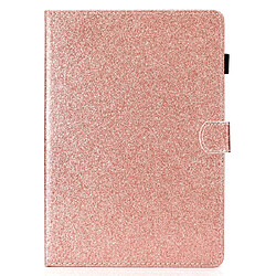 Wewoo Housse Coque Etui à rabat horizontal en cuir avec poudre de scintillement pour iPad Air / Air 2 / iPad 9.7 support et fente carte or rose