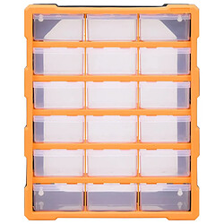 Avis vidaXL Organisateur multi-tiroirs avec 18 tiroirs centraux 38x16x47 cm