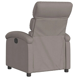 Maison Chic Fauteuil inclinable,Fauteuil luxe de relaxation Taupe Tissu -MN69469 pas cher