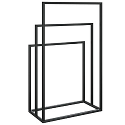 Acheter vidaXL Porte-serviettes sur pied Noir 48x24x79 cm Fer