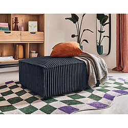 Lisa Design Stella - pouf - en velours côtelé grosses côtes